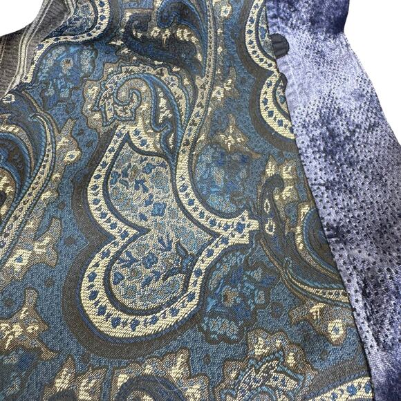 Koos Of Course! Vintage Mixed Fabric Velvet Tapestry Zippered Shoulder Bag - Picture 5 of 7